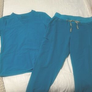 Figs Scrubs Set-Teal